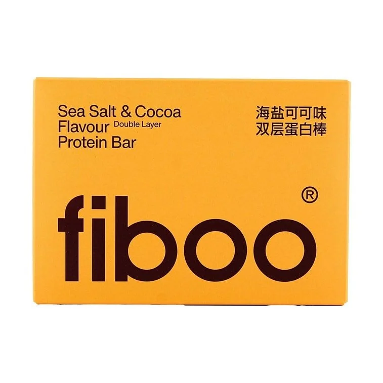 Fiboo double layer protein bar [sea salt & cocoa] - 96kcal