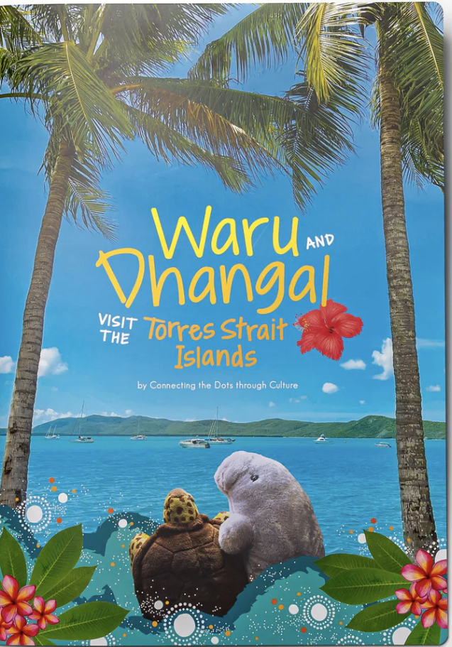 Book + Waru and Dhangal – Sea Turtle & Dugong Finger Puppets Set