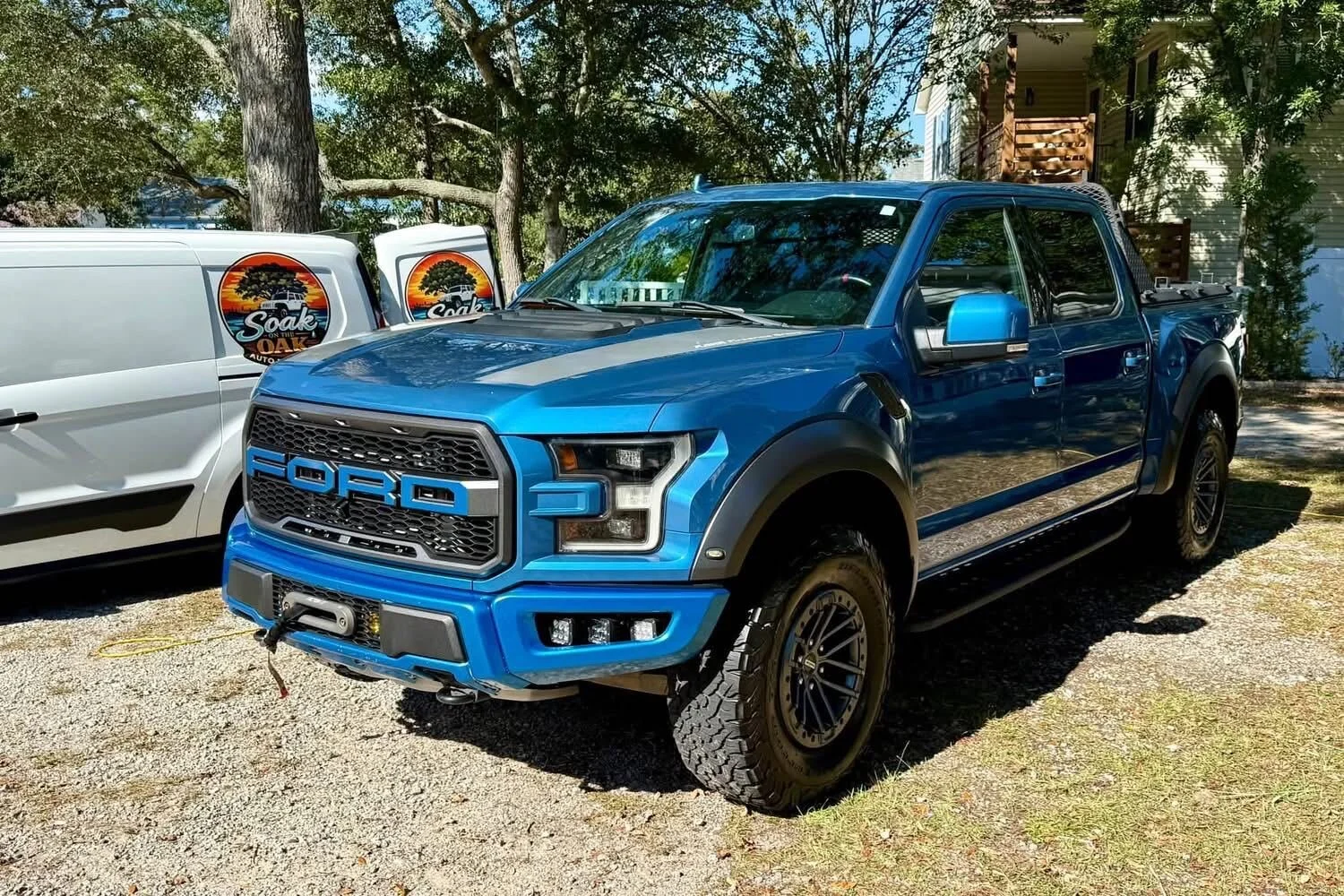Blue Ford Raptor