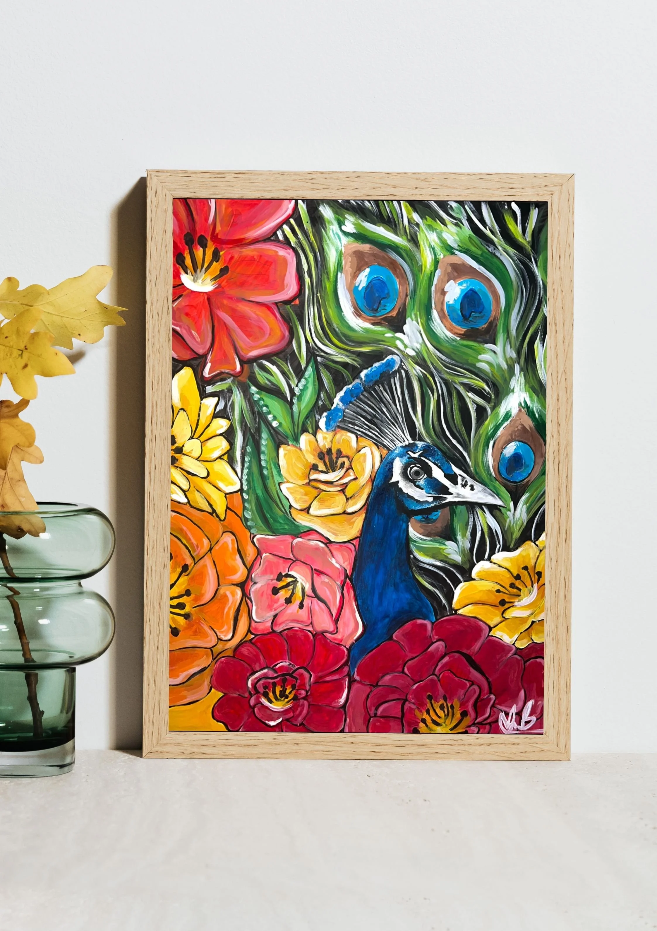 Yellow Abstract Brushstroke Mockup Framed Art.jpg