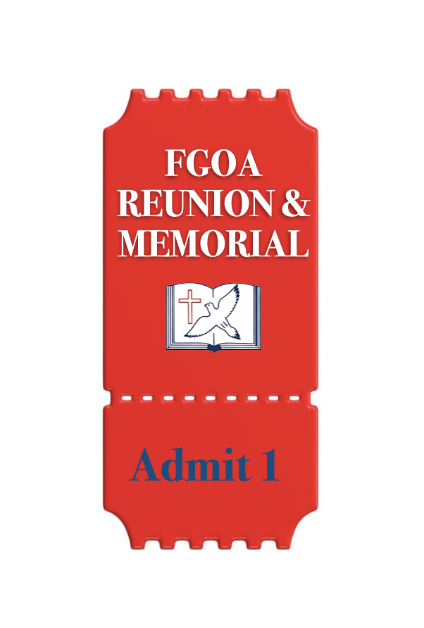 FGOA Reunion and Memorial  July 25, 2026