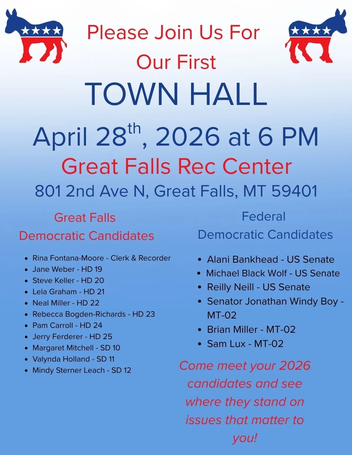 Town Hall & Candidate Forum