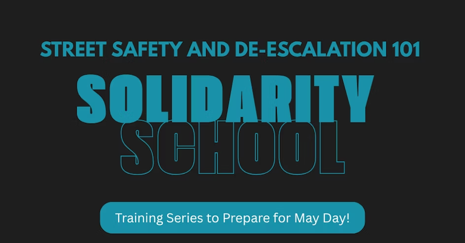 Solidarity School: Street Safety and De-escalation 101 (Virtual)