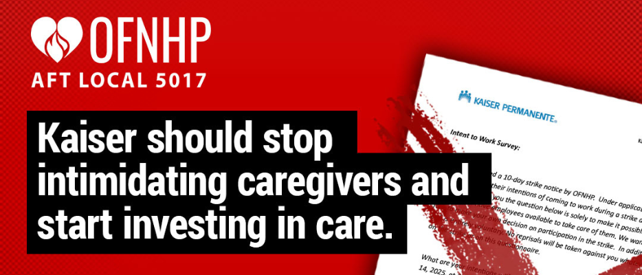 Stand with Kaiser Caregivers