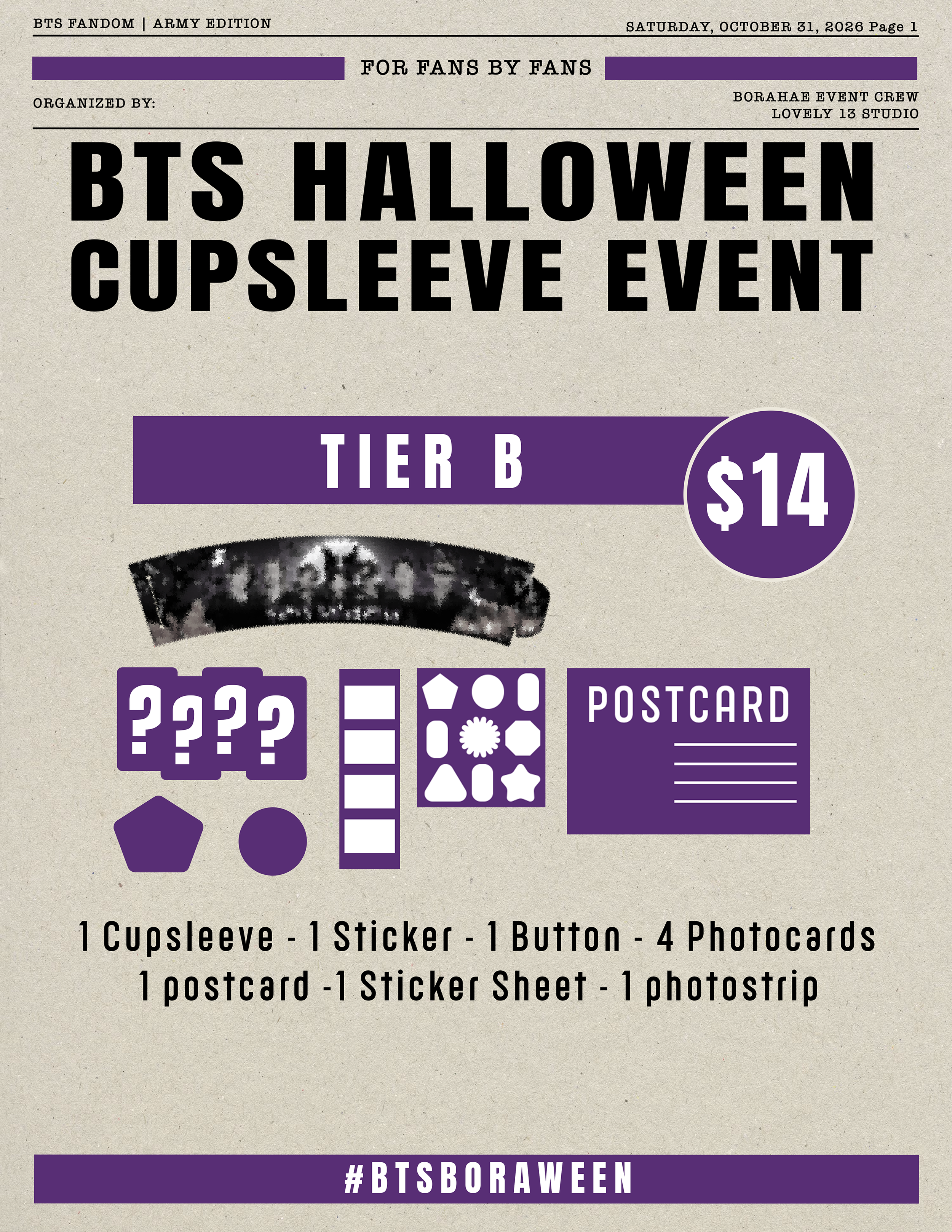 BTS Boraween Tier B