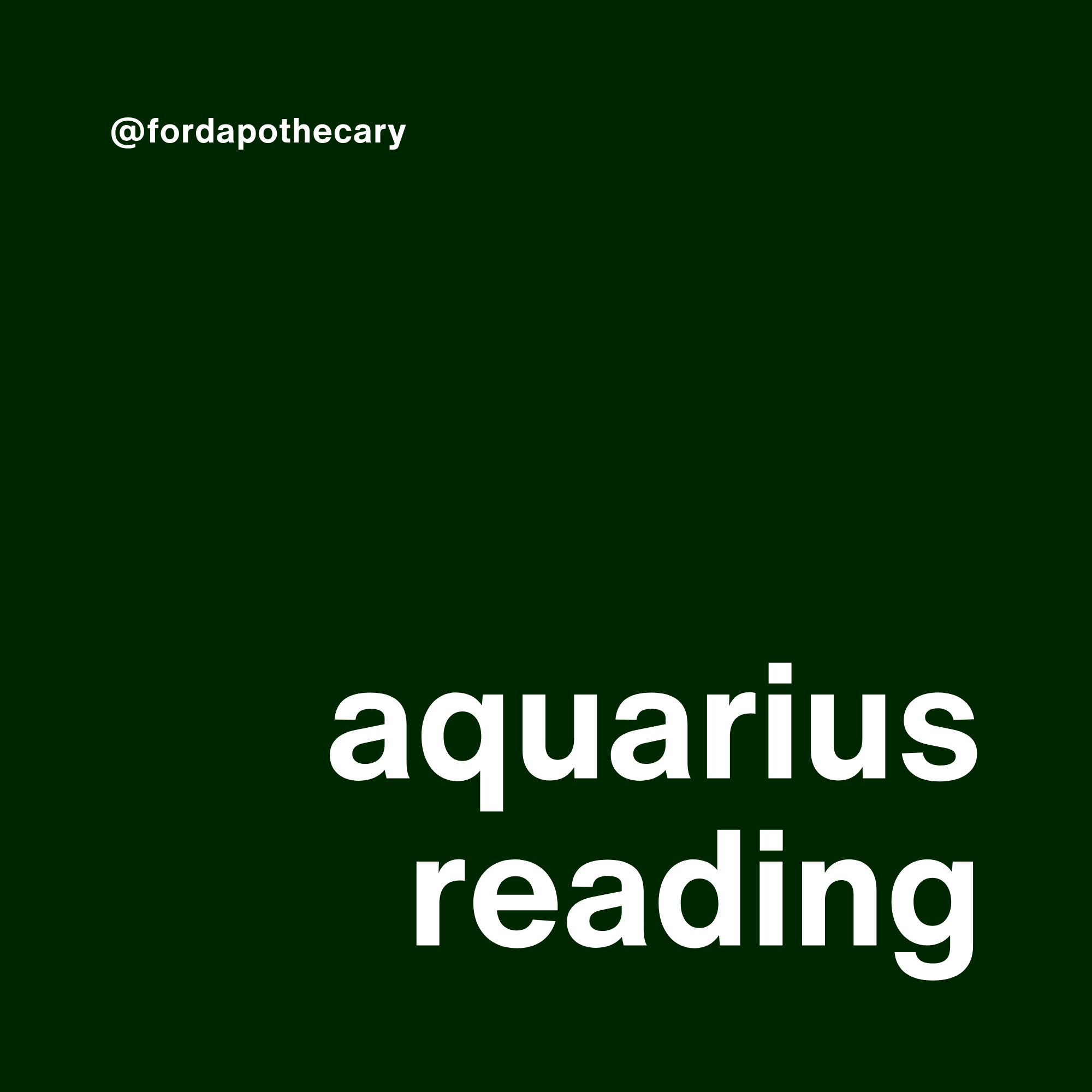 aquarius reading