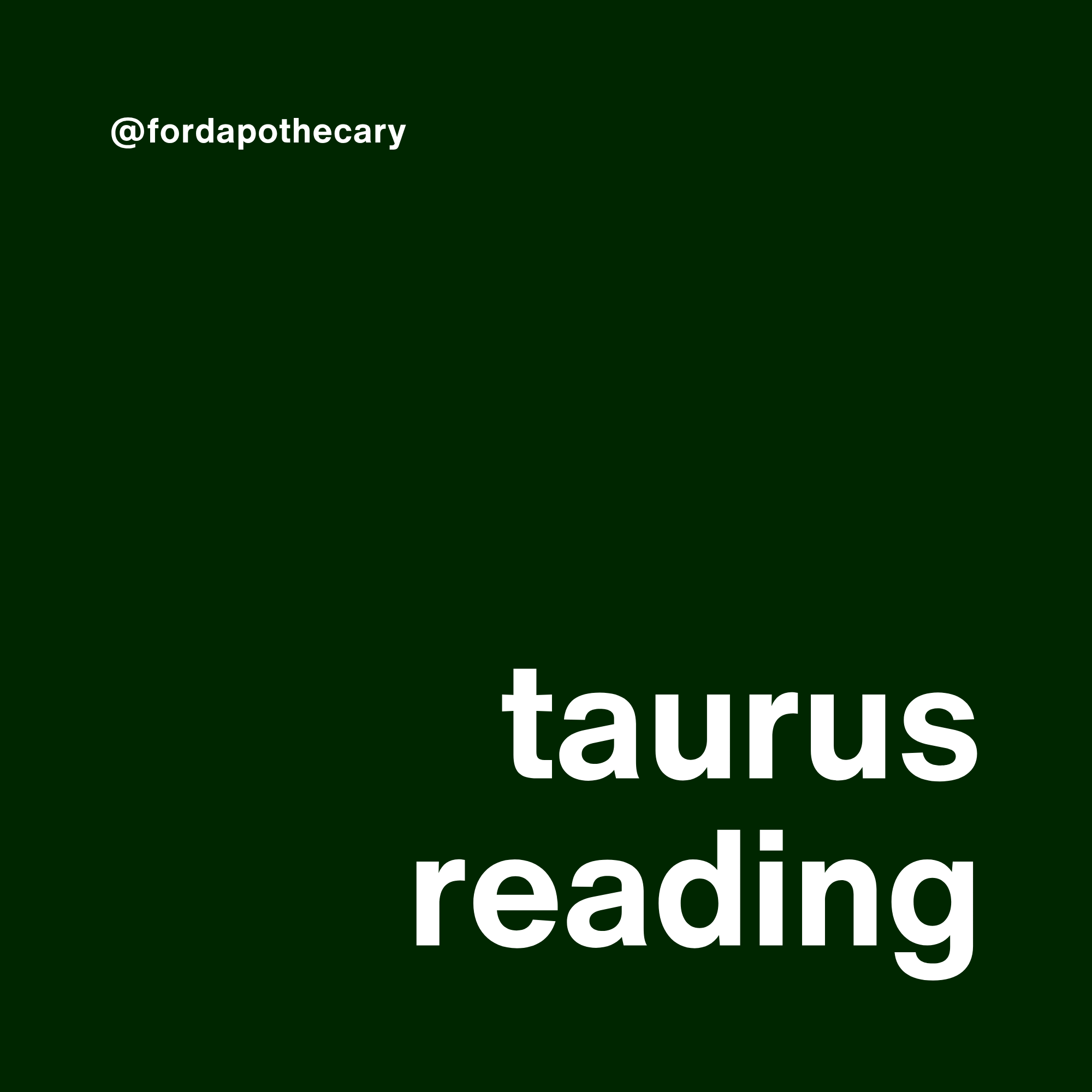 taurus reading