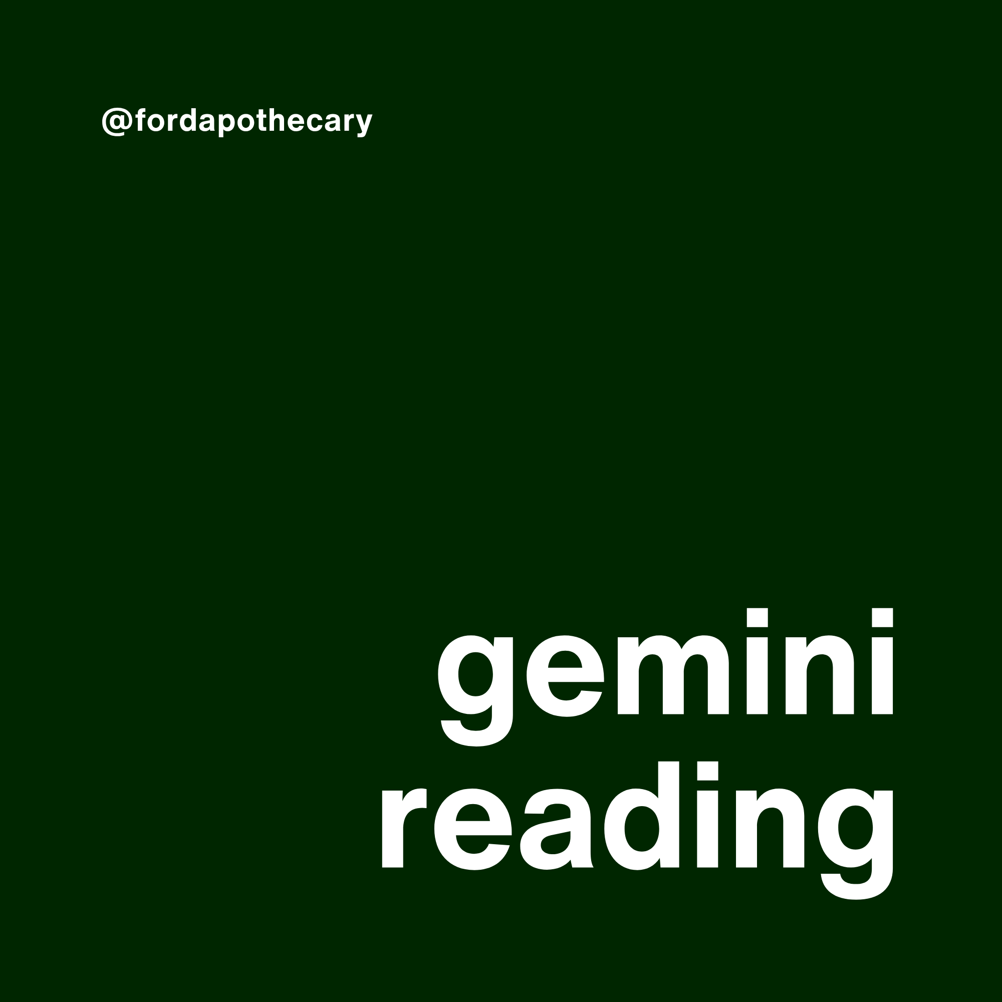 gemini reading