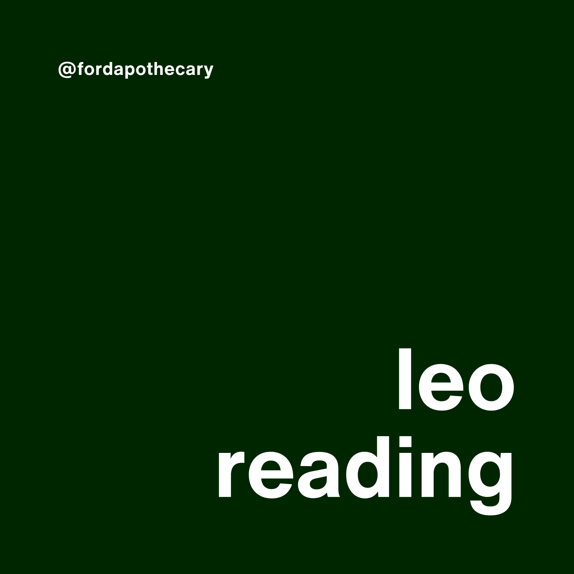 leo reading