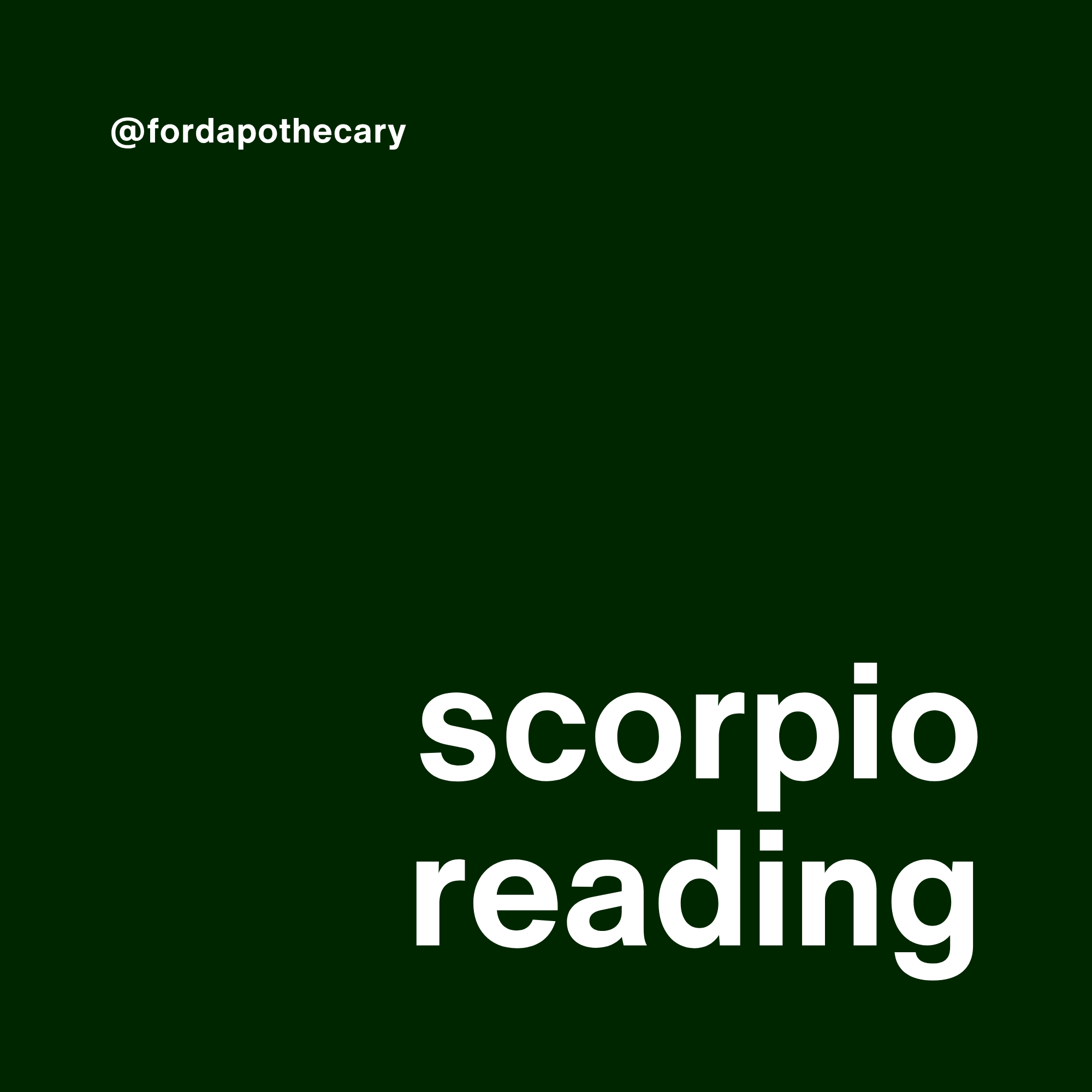 scorpio reading