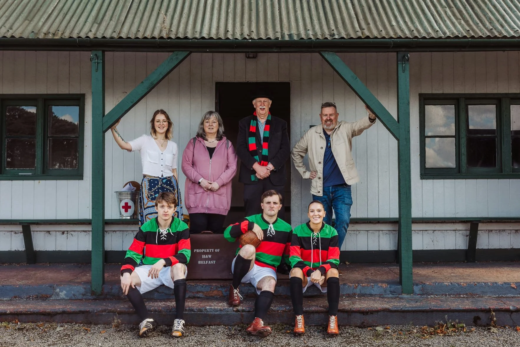 Cast & crew photo from 1 Saturday before the war photoshoot