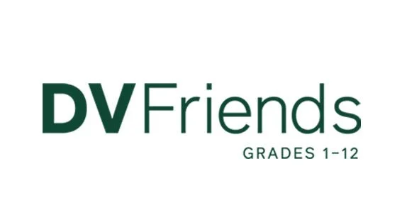 DV Friends logo with text indicating grades 1 to 12.