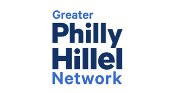 Logo of Greater Philly Hillel Network with the organization's name in blue text.