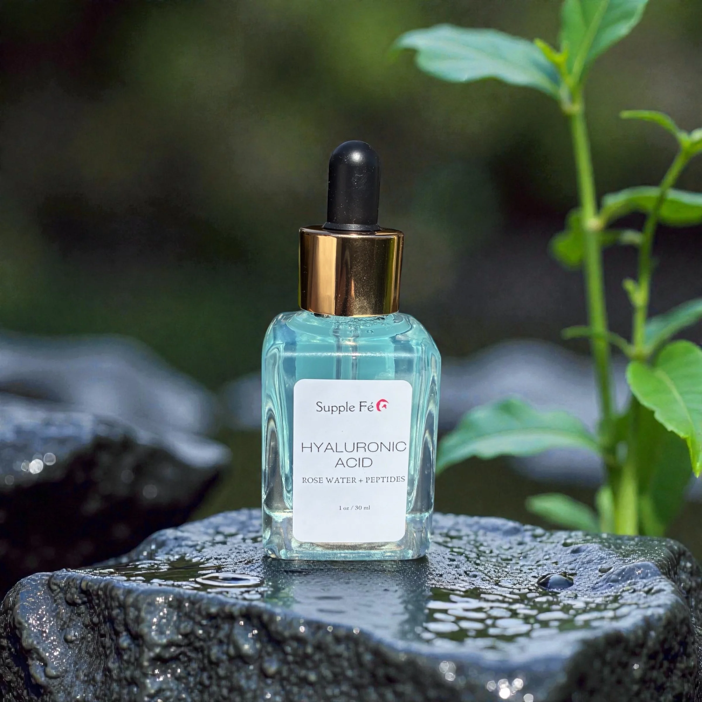 Hyaluronic Acid Rose Water + Peptides 1 oz.