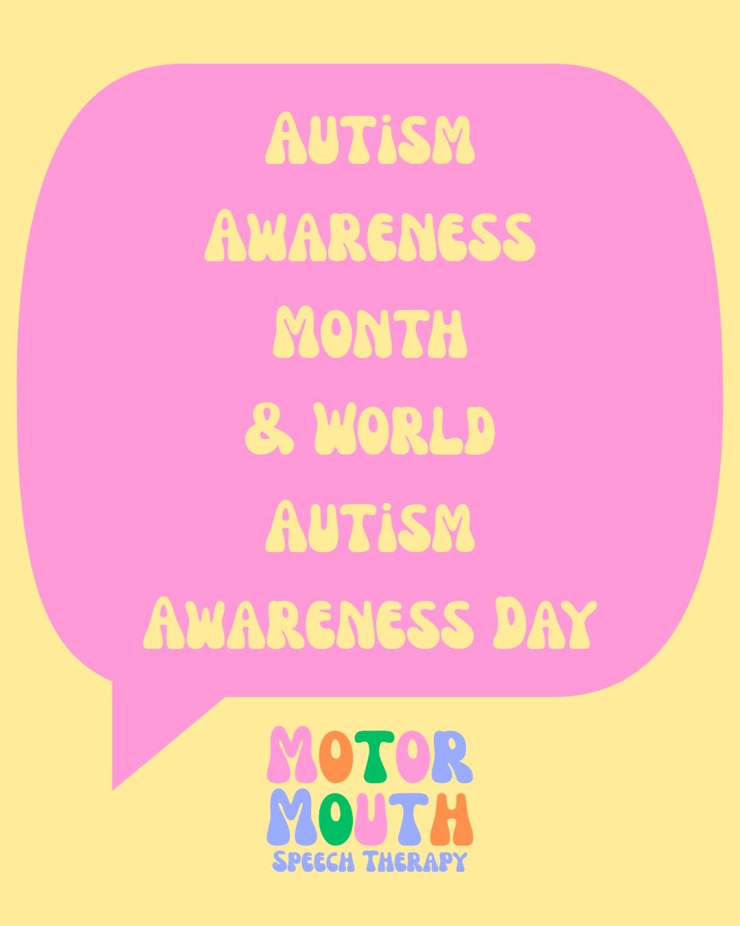 🌎✨ April is Autism Awareness &amp; Acceptance month and today is World Autism Awareness Day ✨🌎

Celebrating our neurodivergent population today and every other day! I encourage everyone to reflect on how you may promote inclusion, and celebrate neu