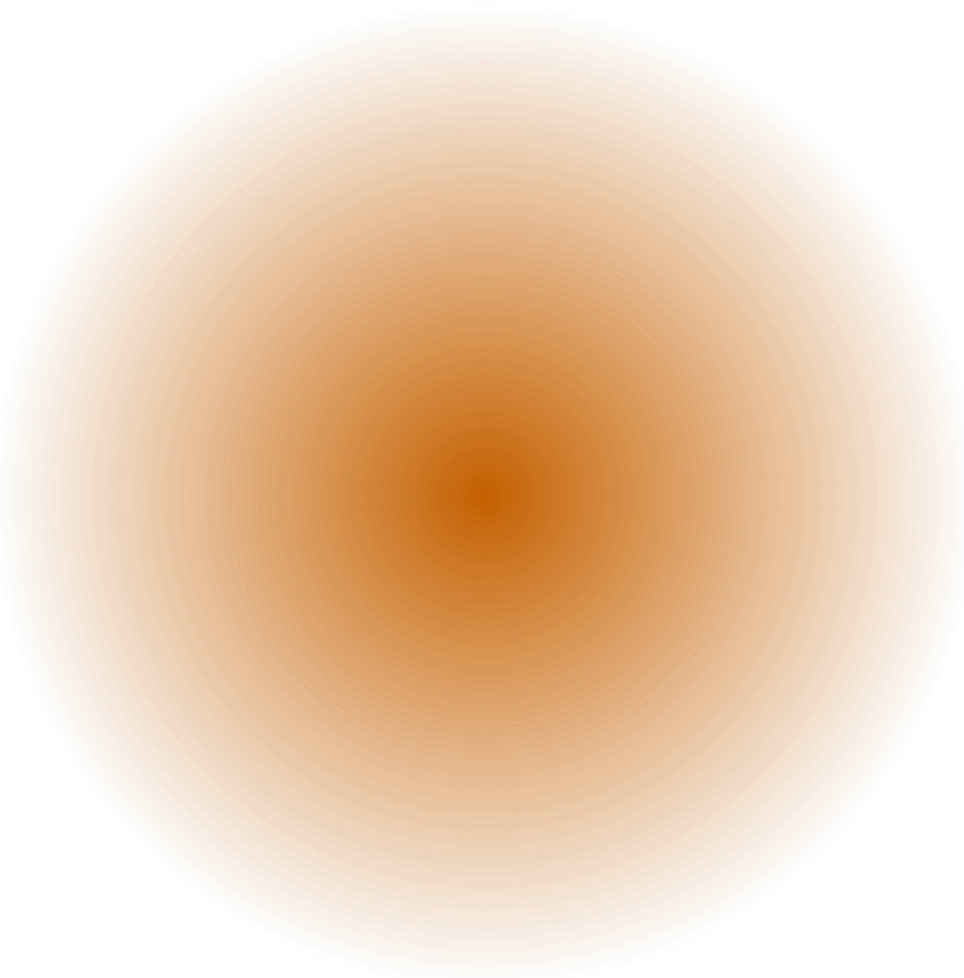 A close-up of a orange and red-lit drum stick on a drum with concentric circular grooves.