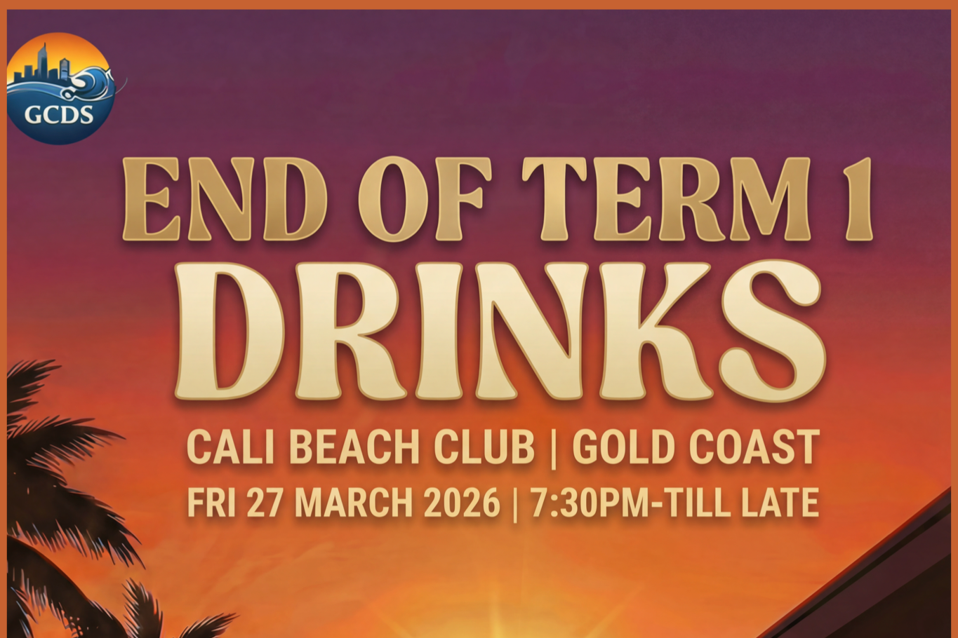 End Of Term 1 Drinks
