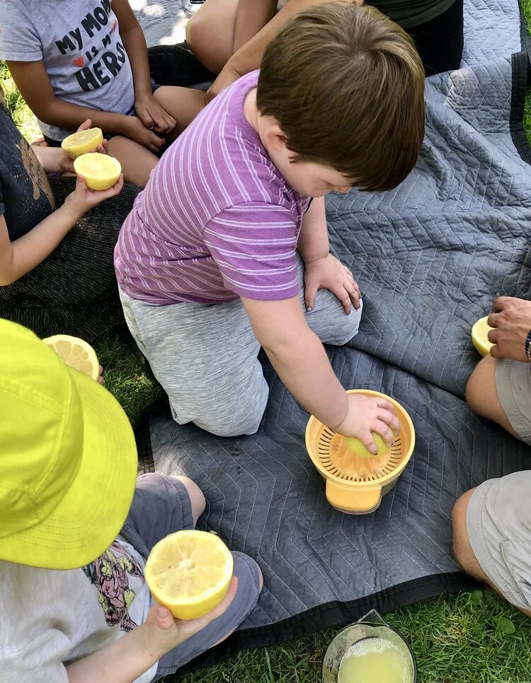 Experimenting and making food together
