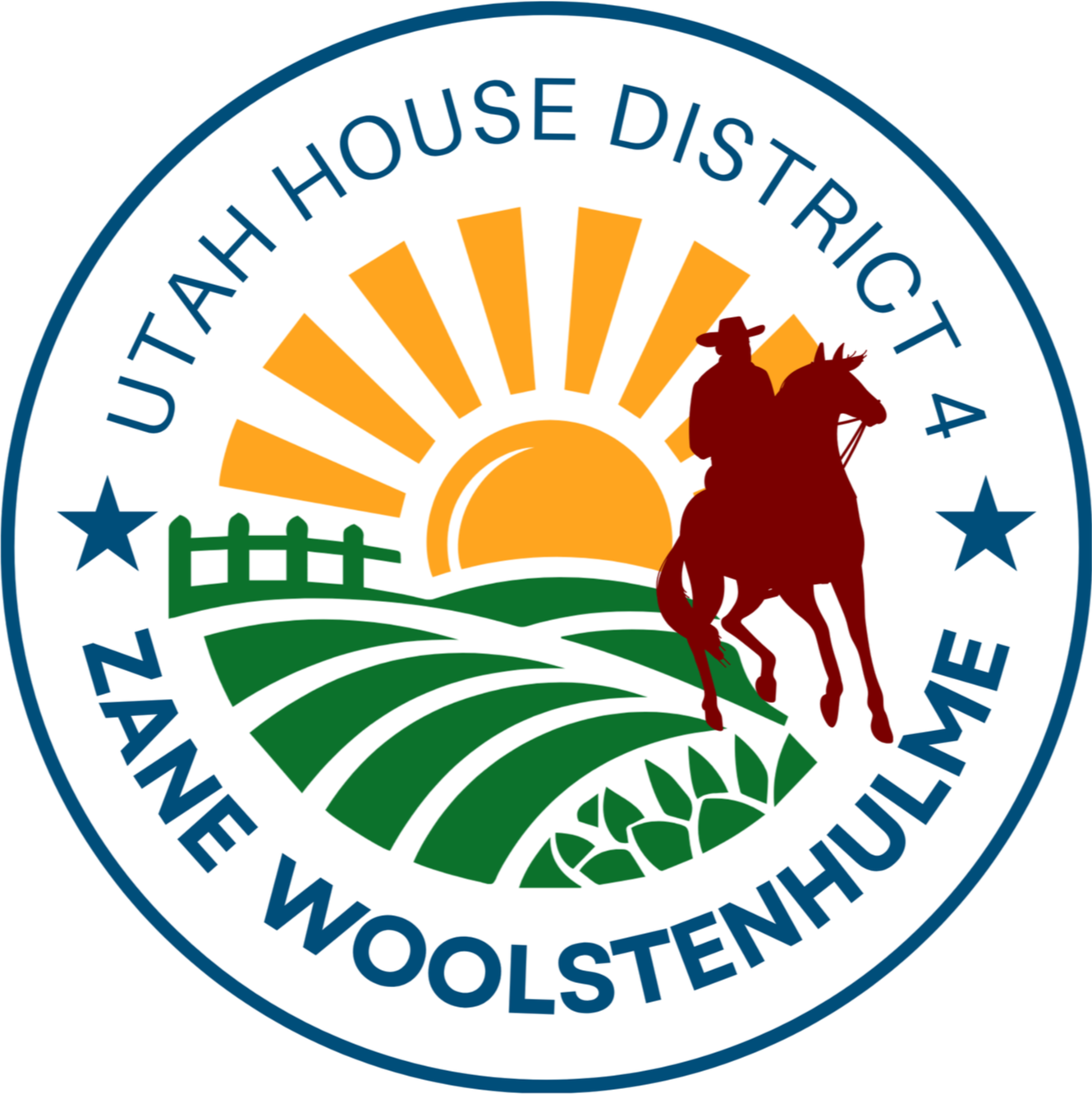 Zane for house district 4 logo.