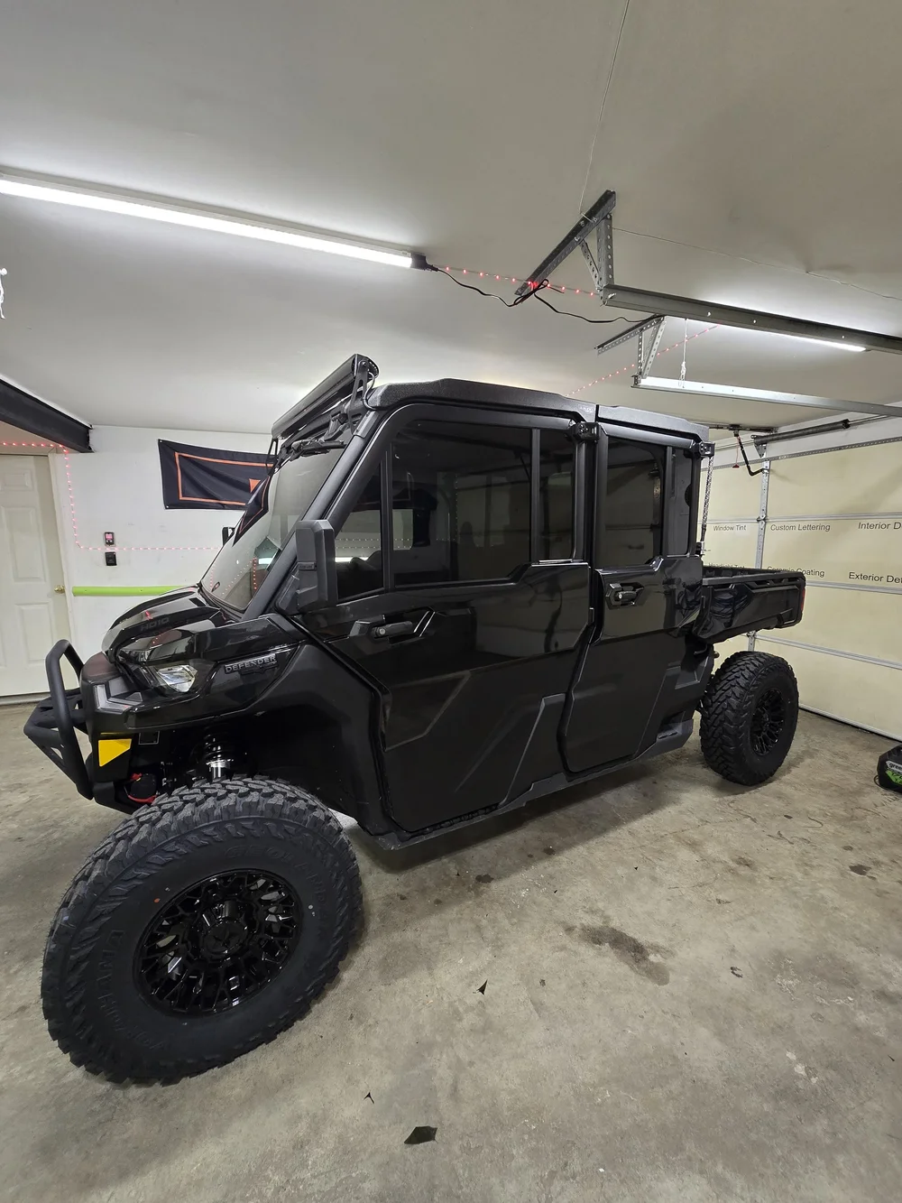 Custom utility vehicle at Talley Tint and Customs