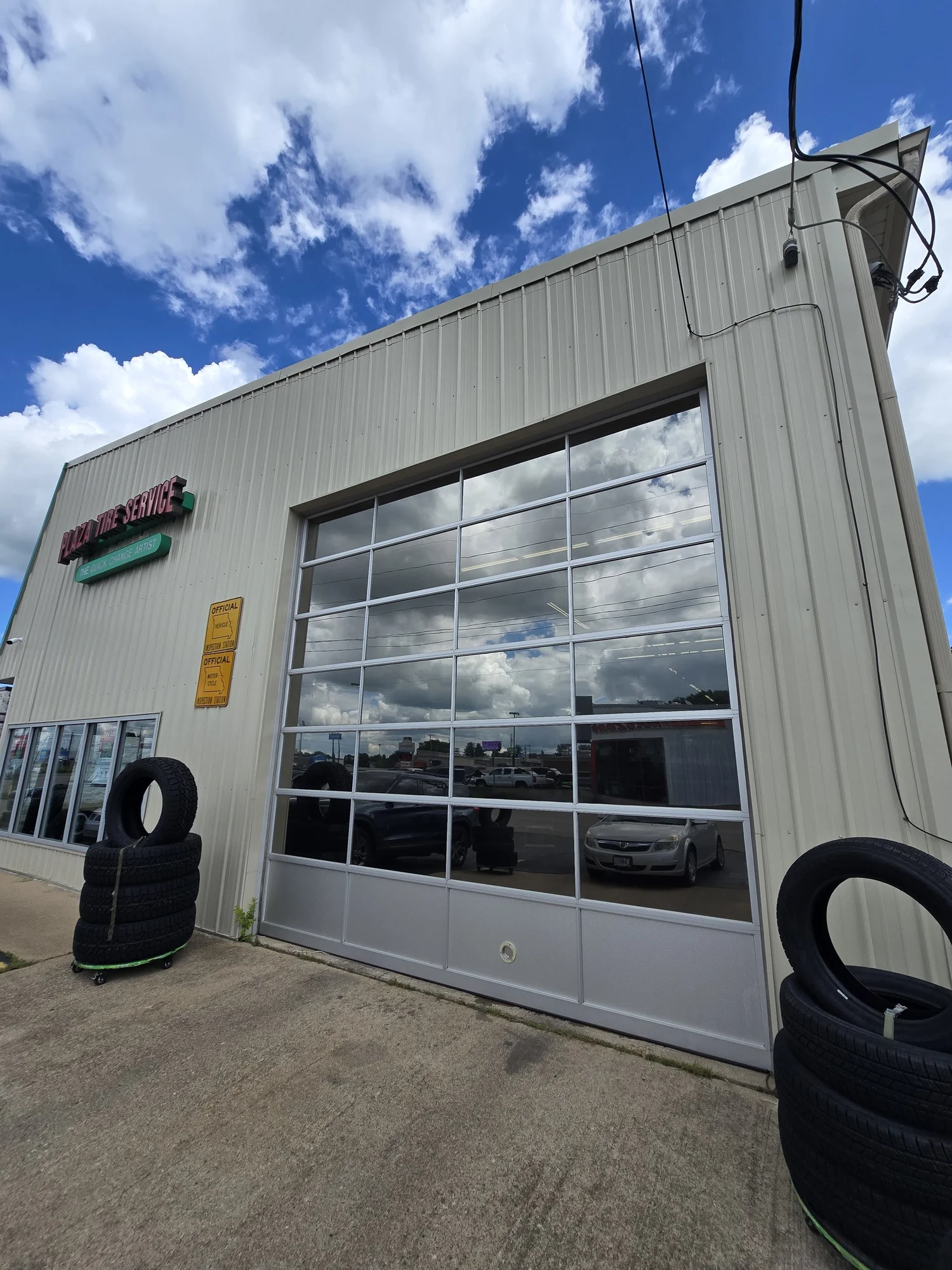 Commercial window tint project by Talley