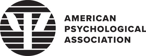 Logo of the American Psychological Association with a circular emblem and text to the right.