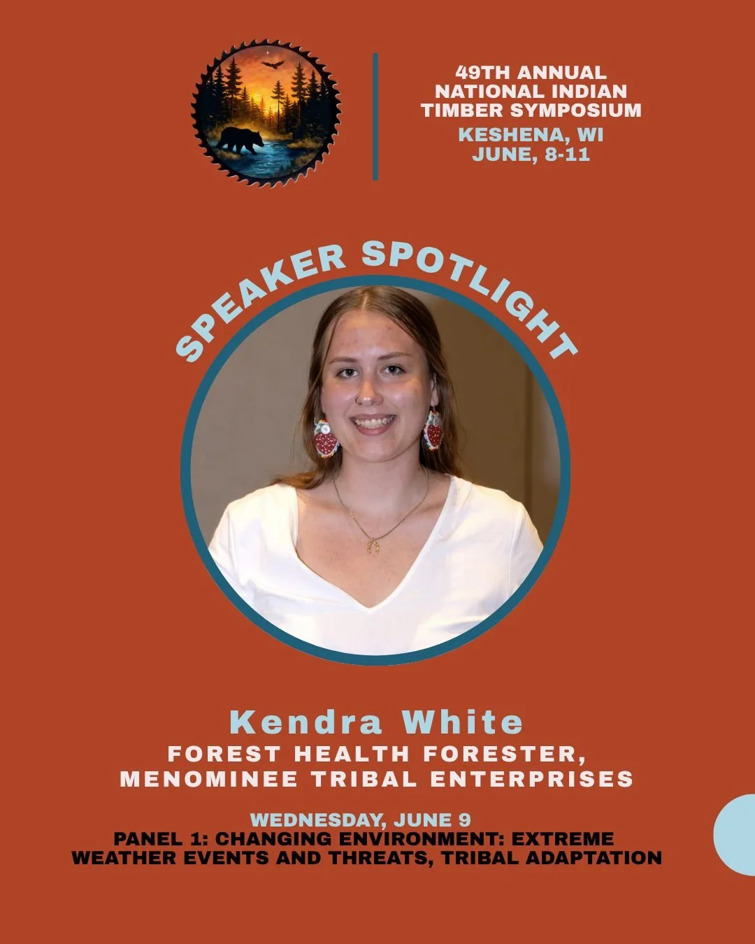 🔥 Speaker Spotlight: Kendra White

Kendra White recently joined Menominee Tribal Enterprises as a Forest Health Forester after earning her degree in Environmental Science from the University of Wisconsin&ndash;Oshkosh. An enrolled member of the Meno