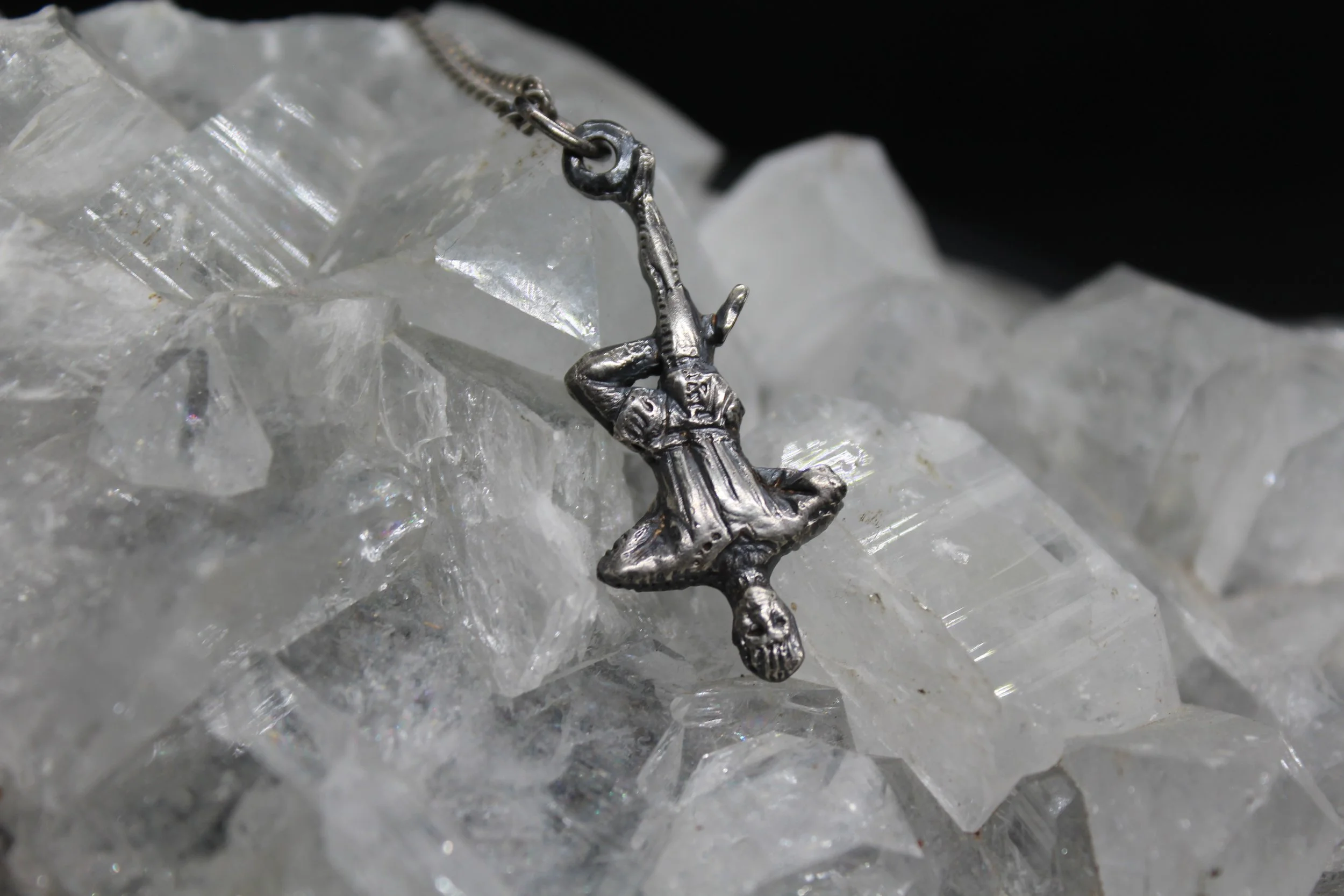 Hanged Man Tarot Silver Pendant