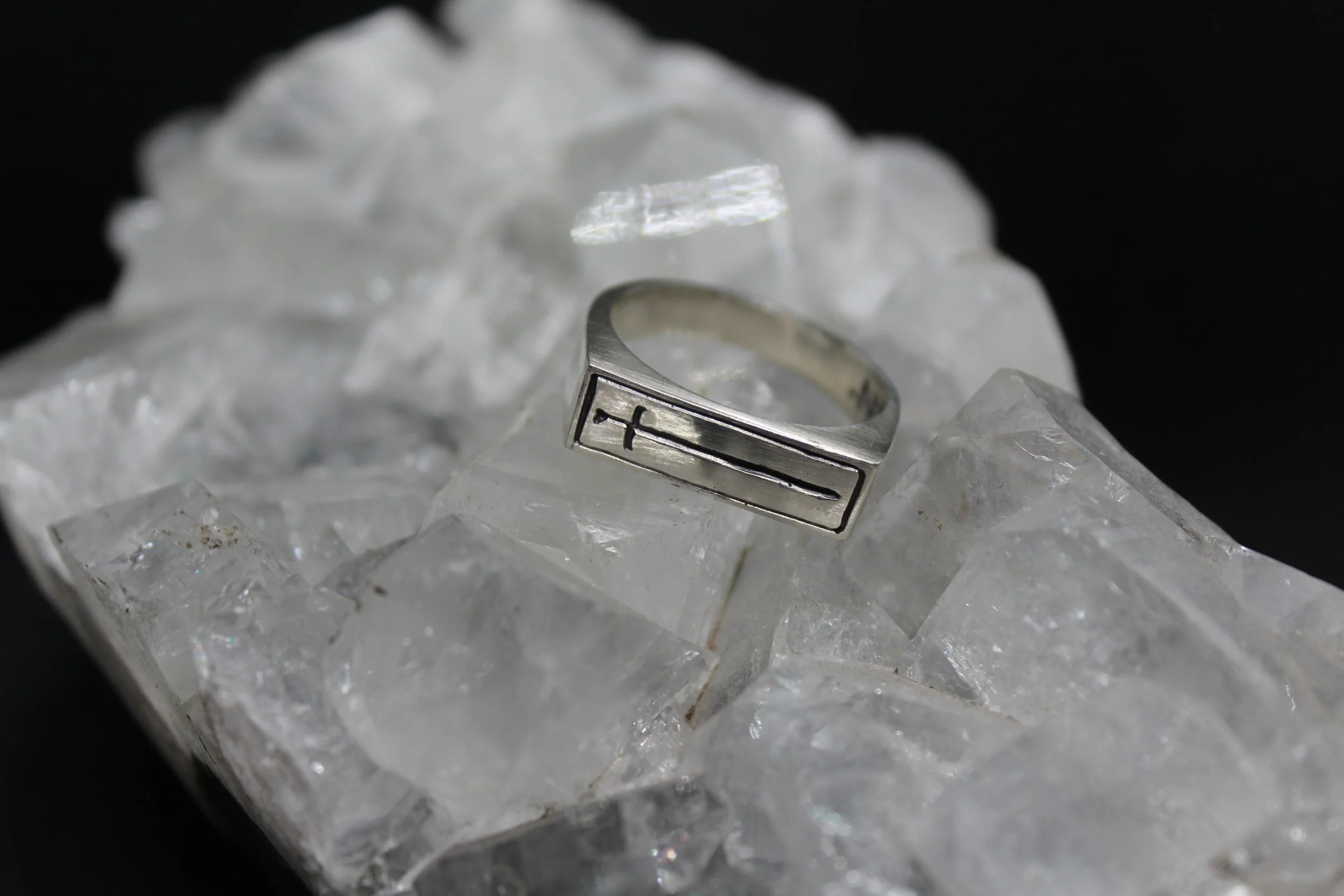Ace of Swords Tarot Signet Ring