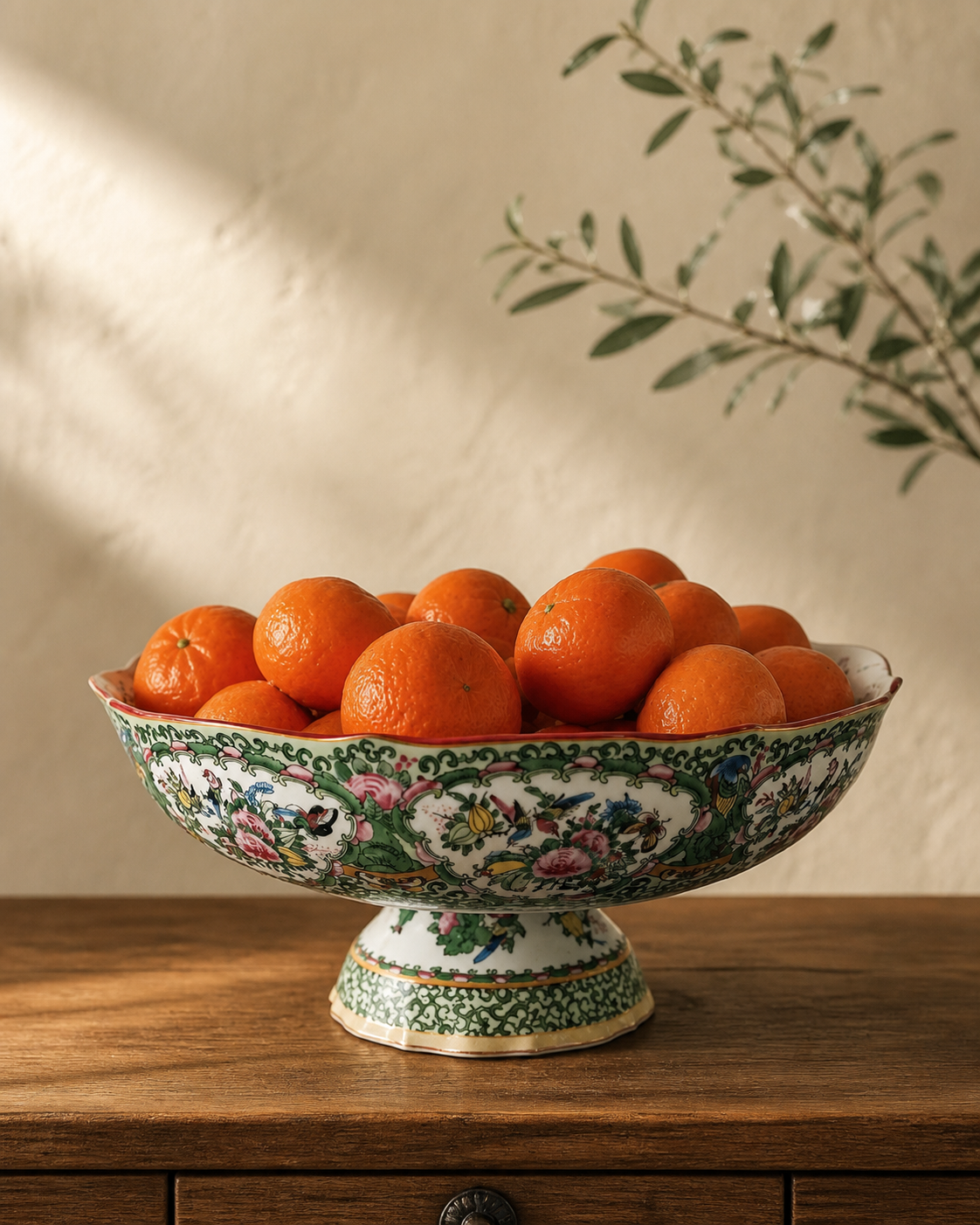 Bowl of oranges representing a home Feng Shui consultation