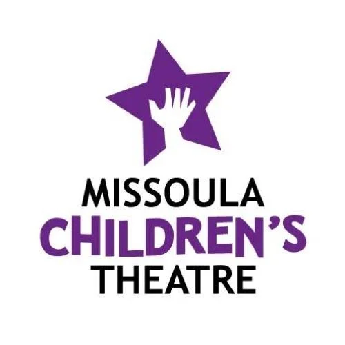 Missoula Children's Theatre logo featuring a purple star with a white hand inside, and text reading "Missoula Children's Theatre".