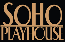 Logo for SOHO Playhouse with stylized text.