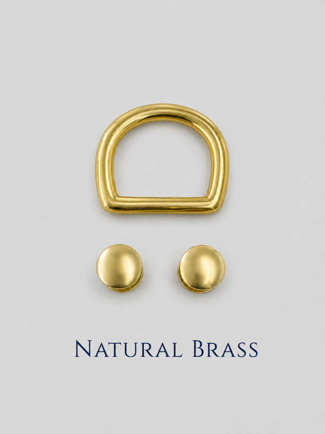 Solid Natural Brass Hardware
