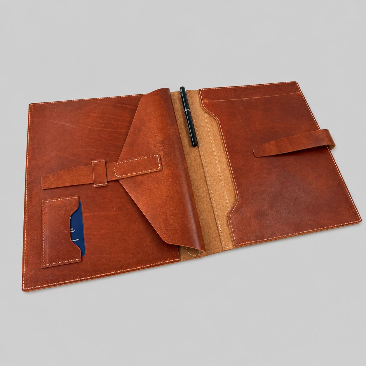 Vegetable Tanned Leather Folio
