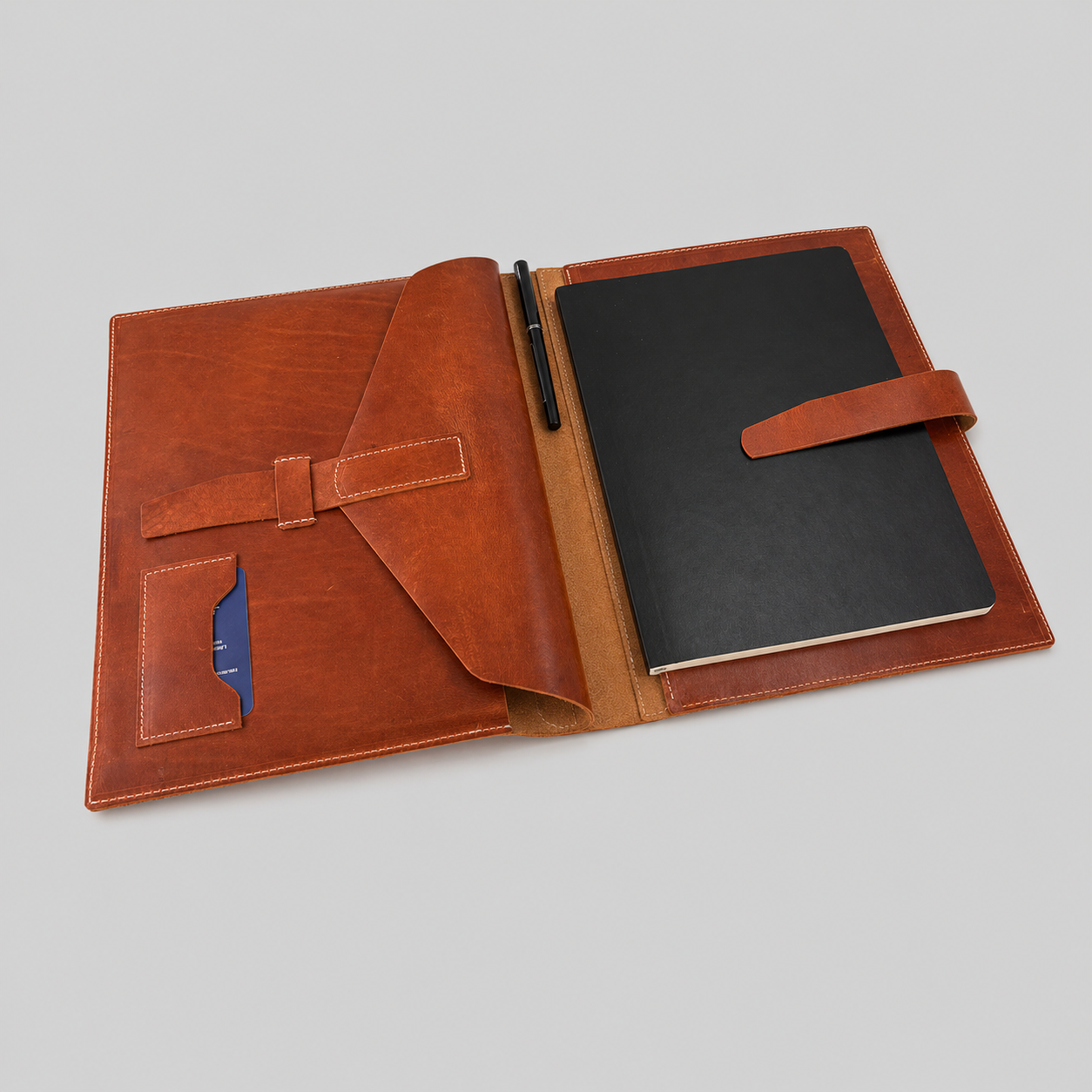 Vegetable Tanned Leather Folio