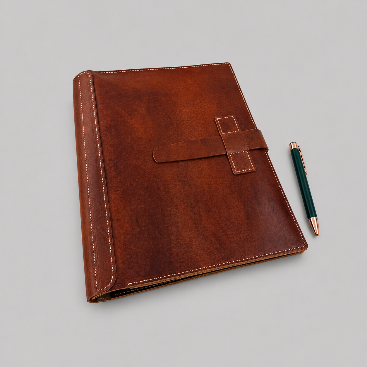 Vegetable Tanned Leather Folio