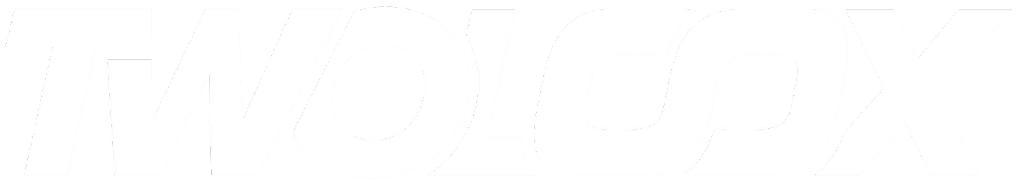The word 'TWOLOOX' in bold black and white, stylized text.