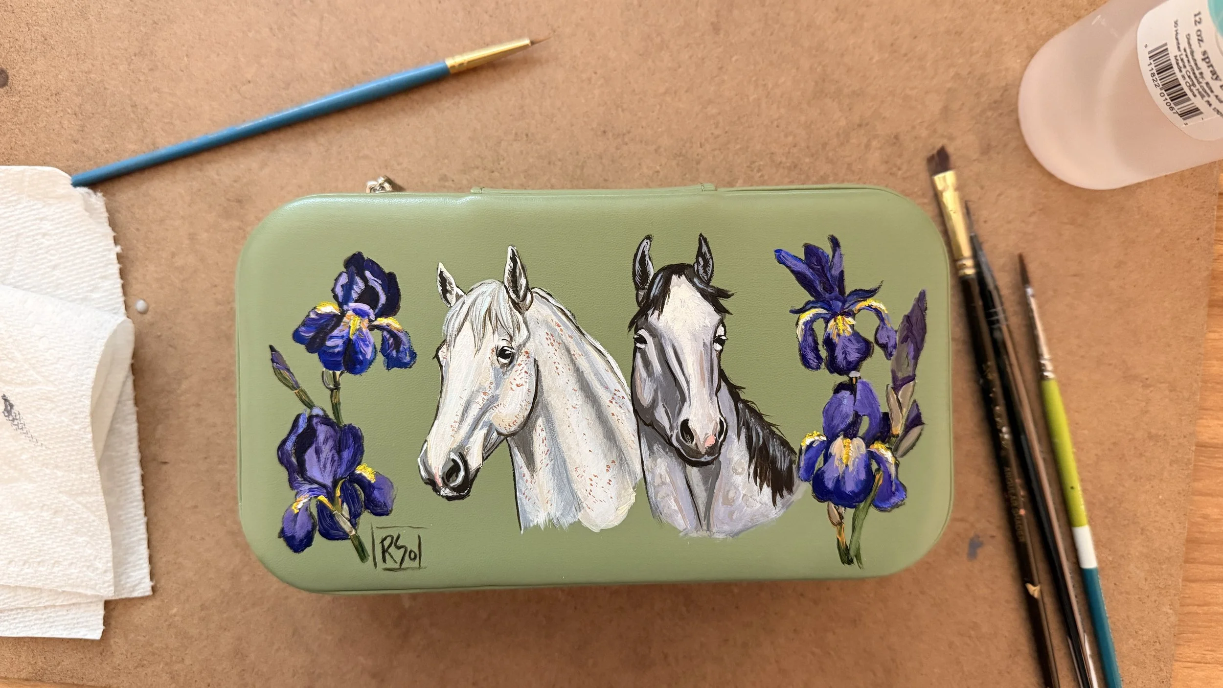 Custom Hand-Painted Jewelry Box