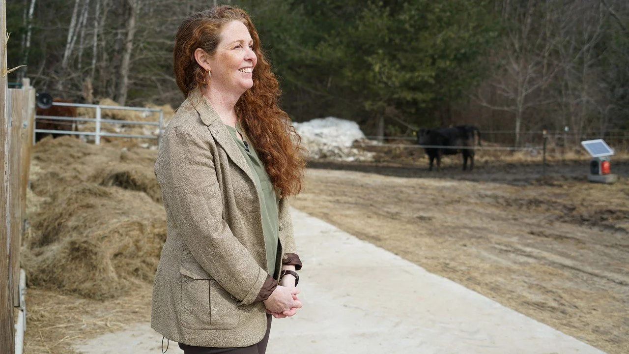 At Old Crow Ranch in Durham, Maine discussing processing infrastructure needs