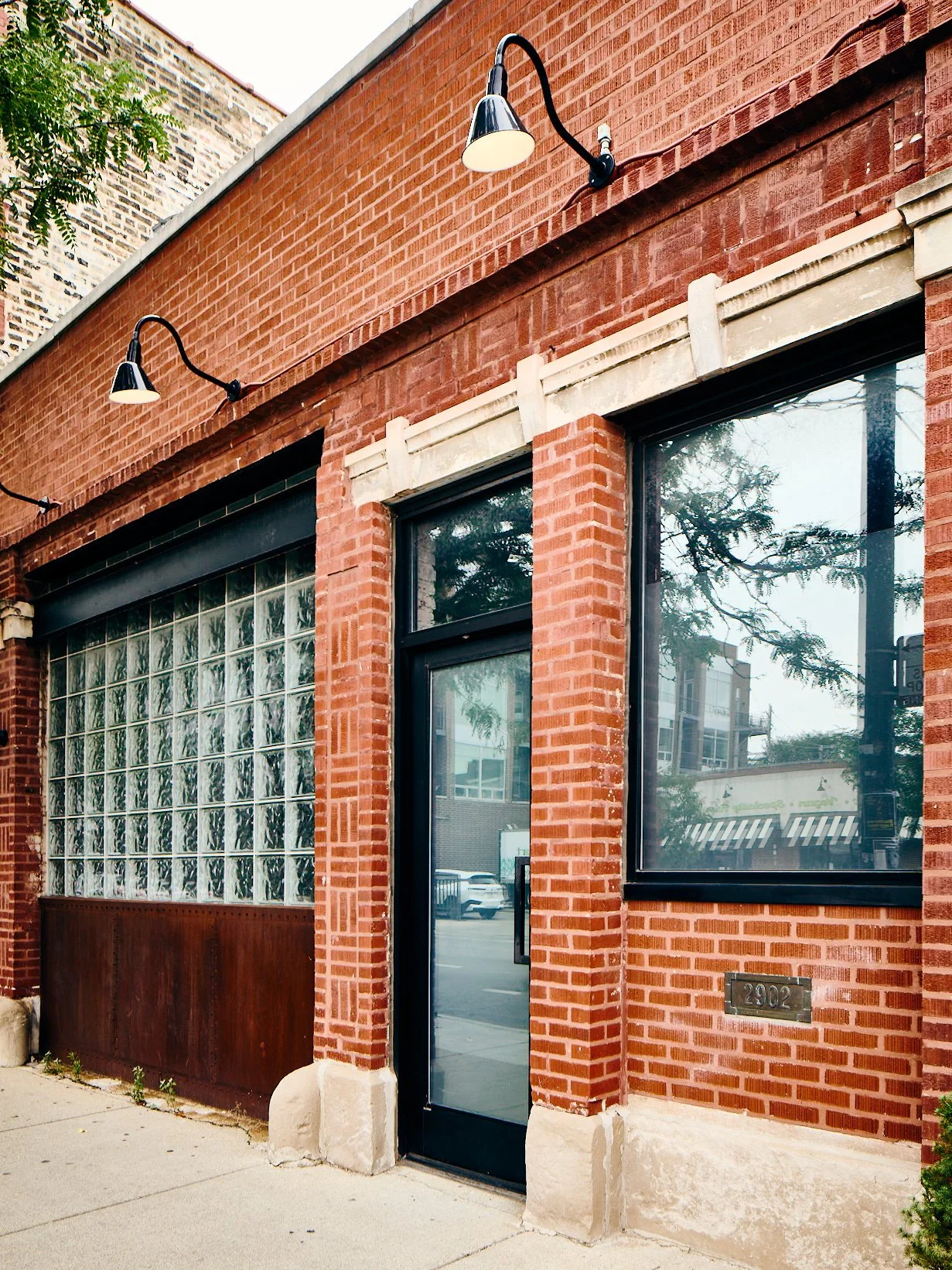 Front entry of Green Relish studio in Chicago, formerly know as Parchment Studio.