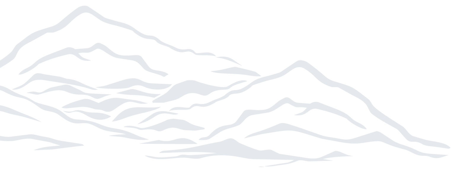 Line drawing of mountain ranges in dark blue on black background.