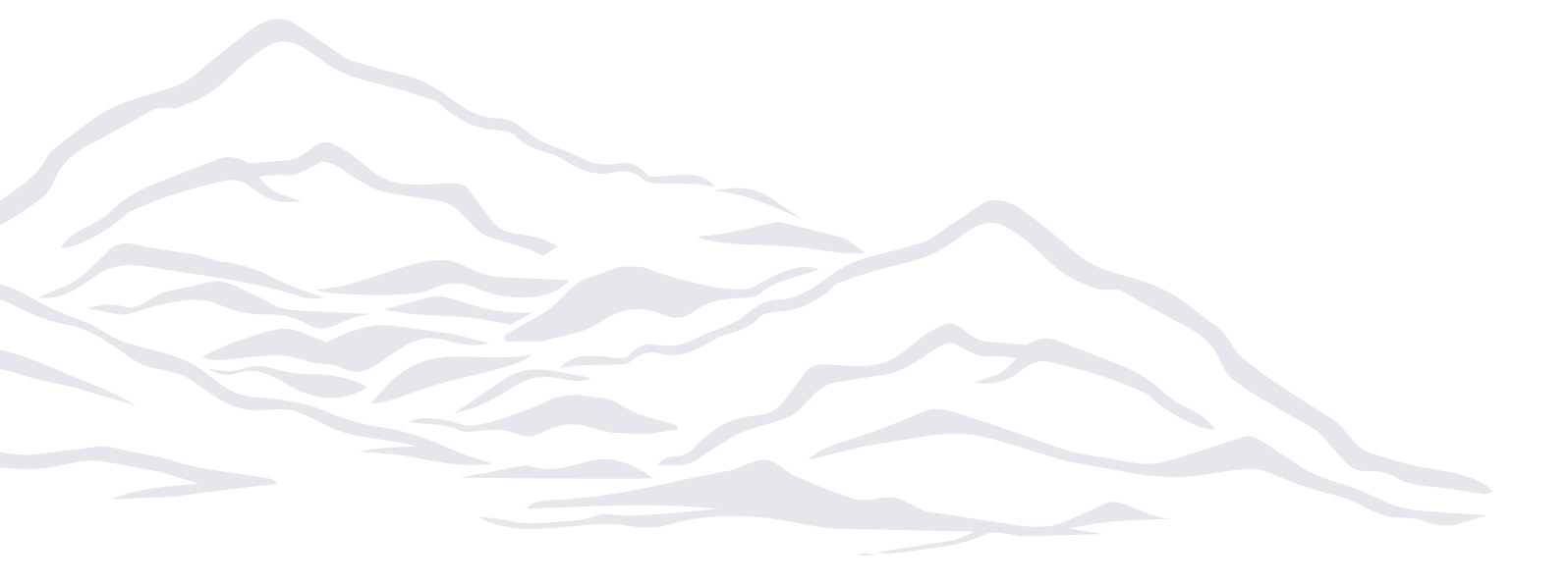 Illustration of mountain range with layered blue lines on a black background.