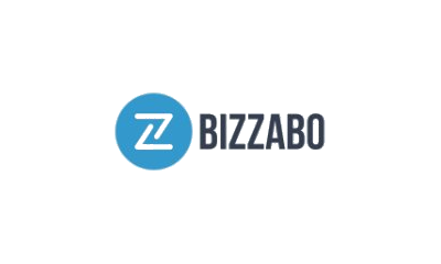 Bizzabo logo with a blue circle containing a stylized "Z" and the company name in black text.