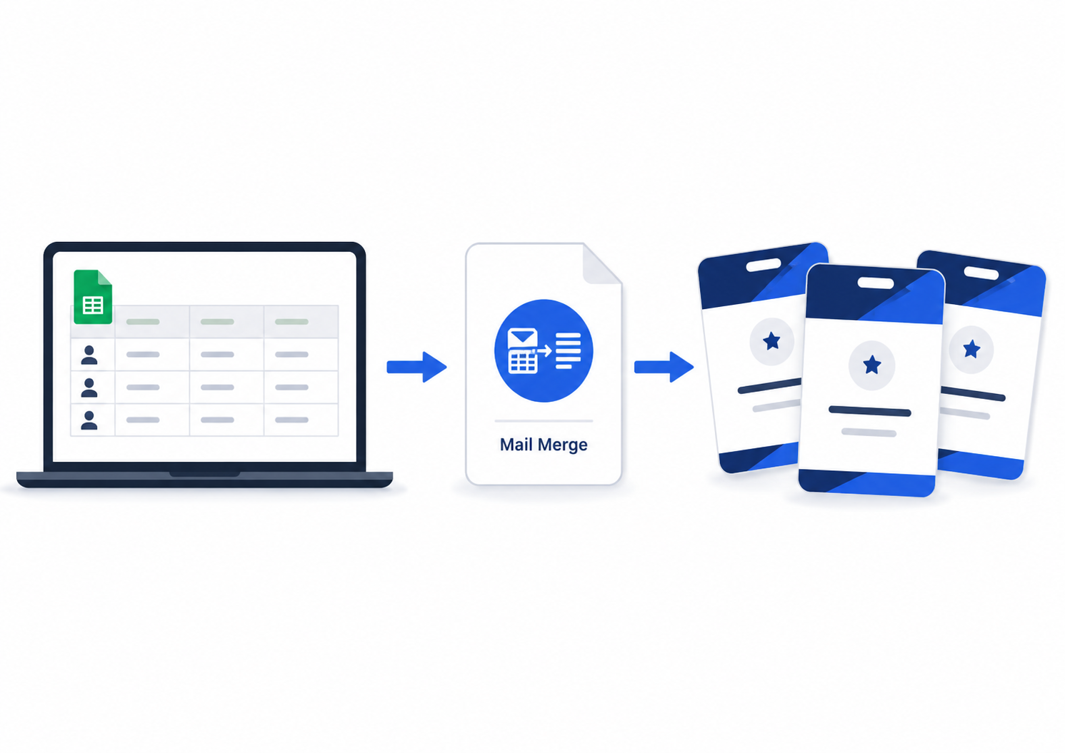 Print Name Badges from Google Sheets Using a Mail Merge Add-On