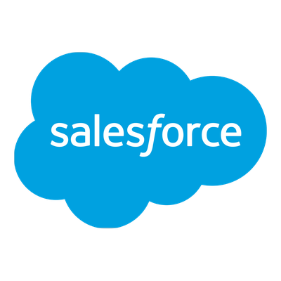 Salesforce logo inside a blue cloud shape.