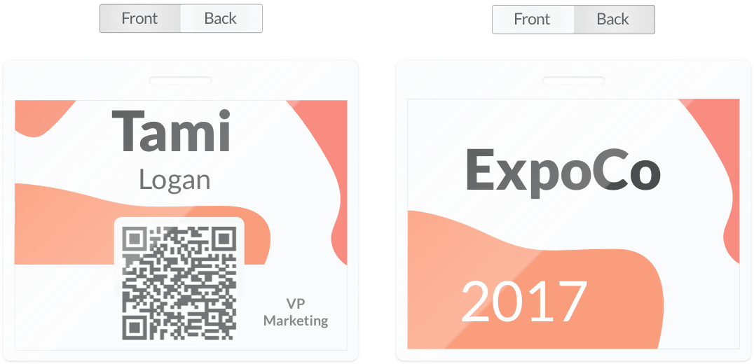 Double Sided Badges — Conference Badge