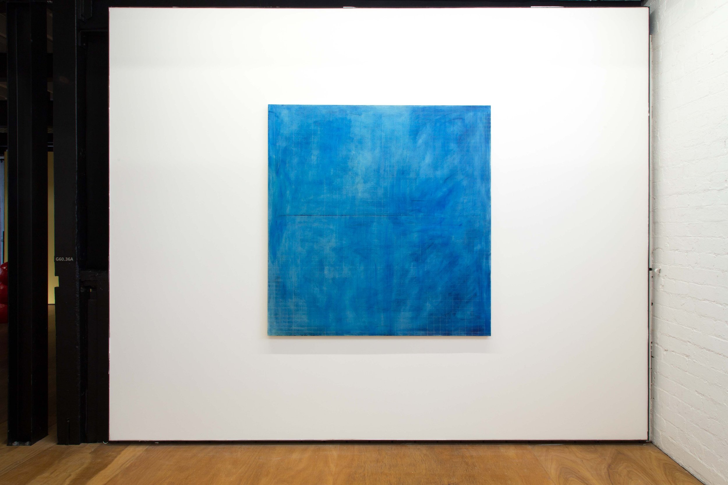  Prthalian Sea   
2022.  
Oil and pencil on canvas.  
145 x 140 cm.  
Documentation by Panisa Ongwat.