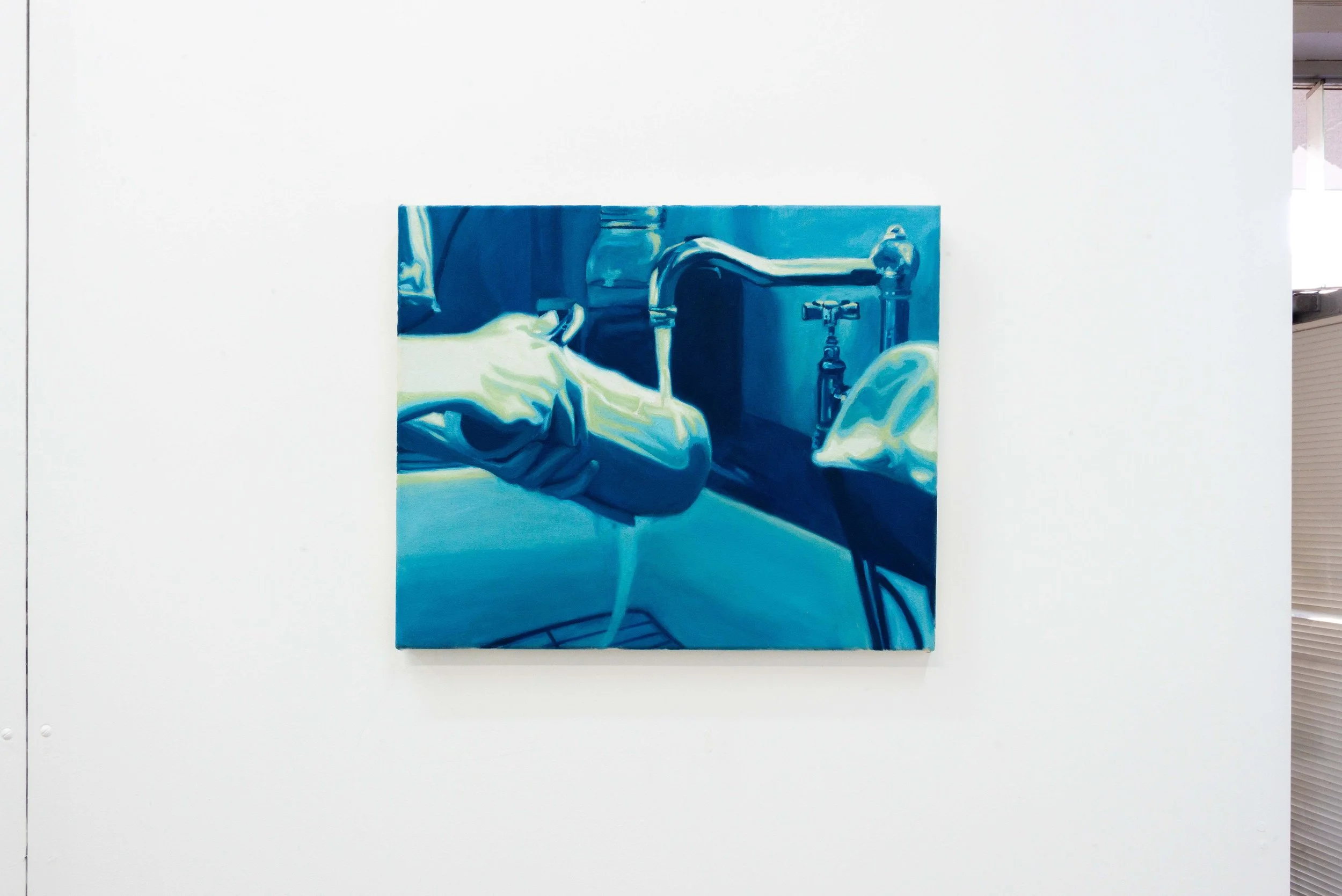 'green is my favourite colour' 2022. Oil on canvas. 40 x 50 cm. Documentation by Aden Miller.