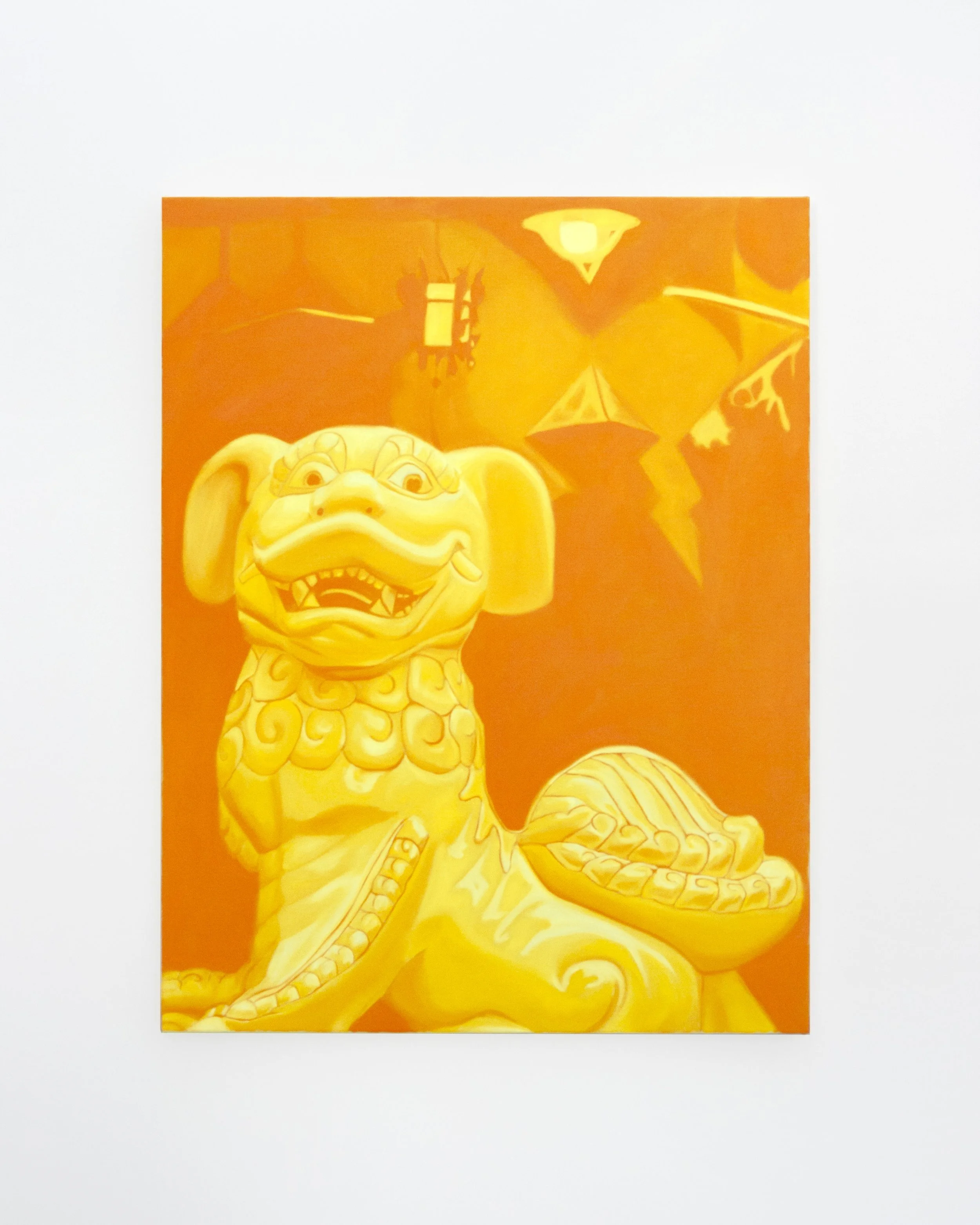  Con Chó (Không Mèo)   
2025.  
Oil on canvas.  
90 x 70 cm.