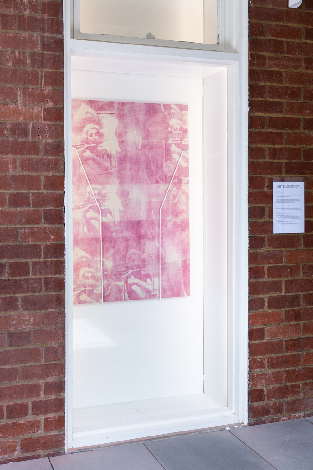  Water Street by Night   
2024.  
Inkjet print transfer via 'Gardenia' by Zara on calico, rabbit skin glue, custom mild steel frame, enamel paint.  
122 x 80 cm.  
Documentation by Janelle Low.